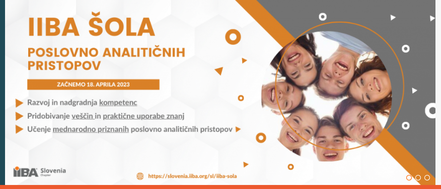 IIBA Šola poslovno analitičnih pristopov